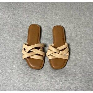 Cushionaire Women’s Signature Woven Slip-On Slide Sandals